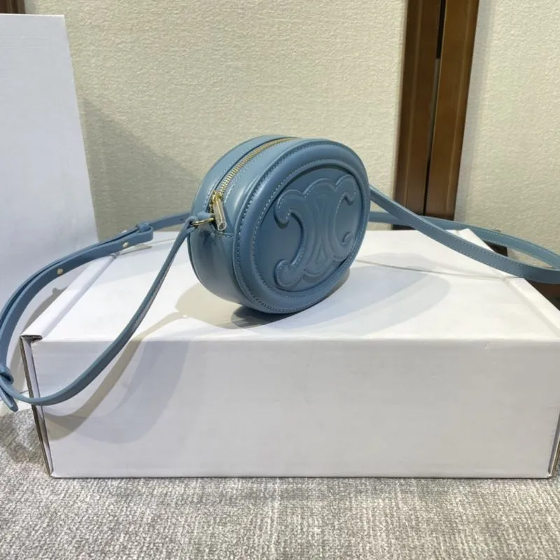 Alternative view of Celine Light Blue Round Crossbody Bag 412