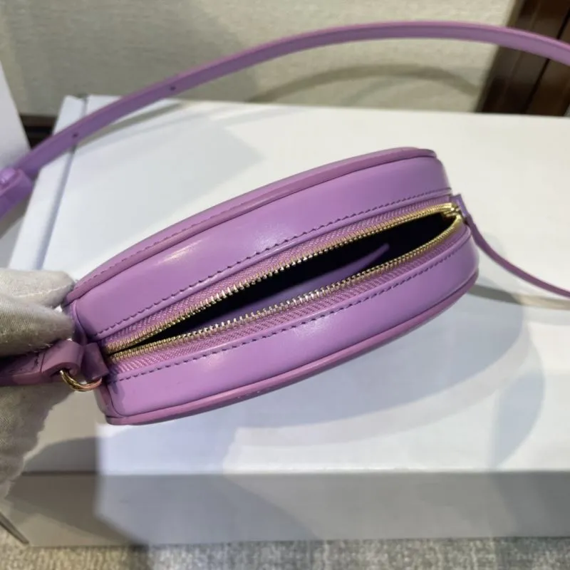Celine Purple Round Crossbody Bag - Image 7