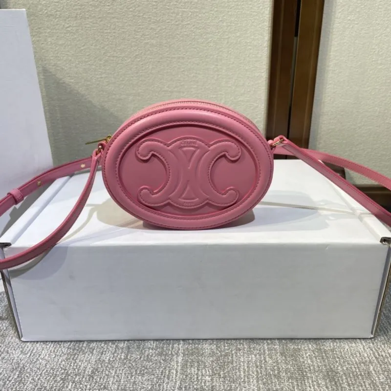 Celine Pink Round Crossbody Bag 414