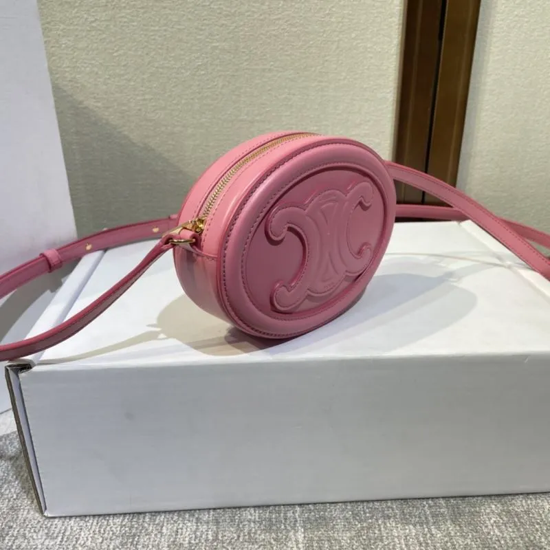 Alternative view of Celine Pink Round Crossbody Bag 414