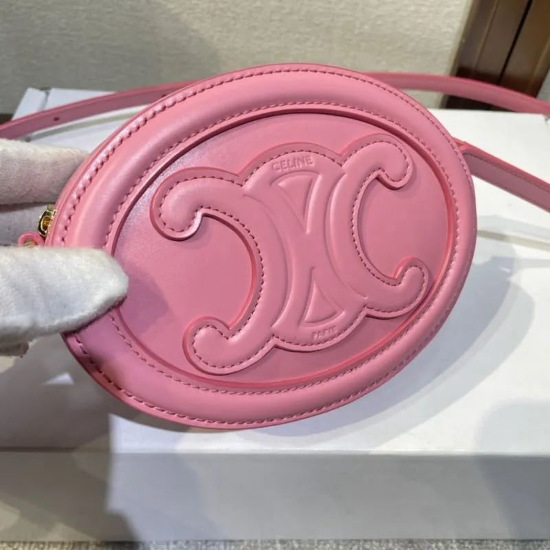 Celine Pink Round Crossbody Bag 414 - Image 4