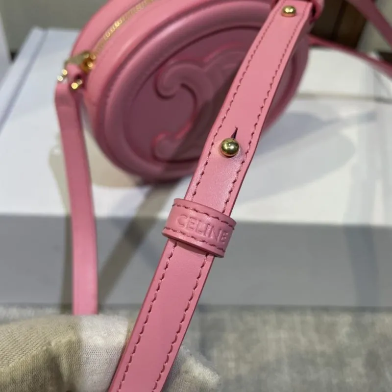Celine Pink Round Crossbody Bag 414 - Image 5