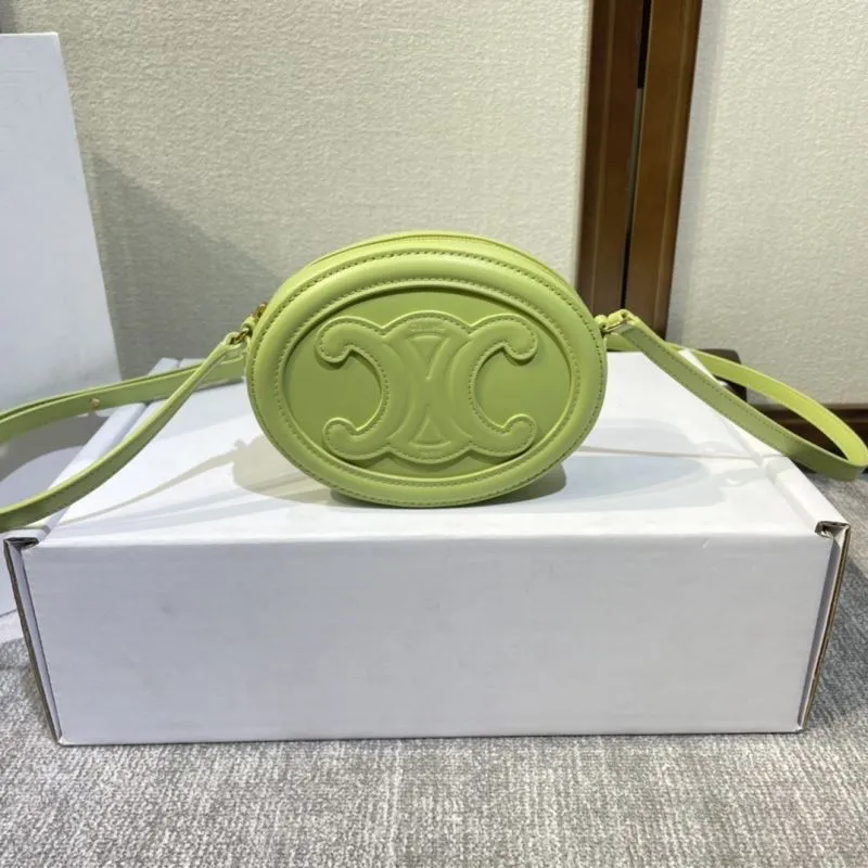 Celine 415 Pale Green Round Crossbody Bag