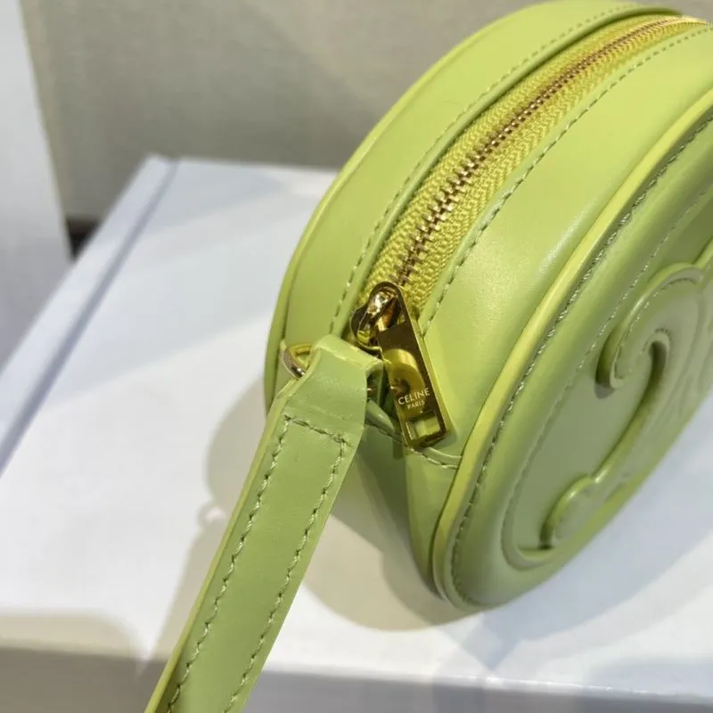 Celine 415 Pale Green Round Crossbody Bag - Image 6