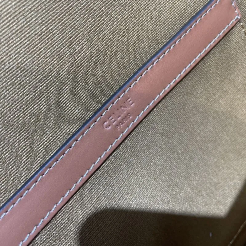 Celine White Brown Saddle Crossbody Bag 421 - Image 9