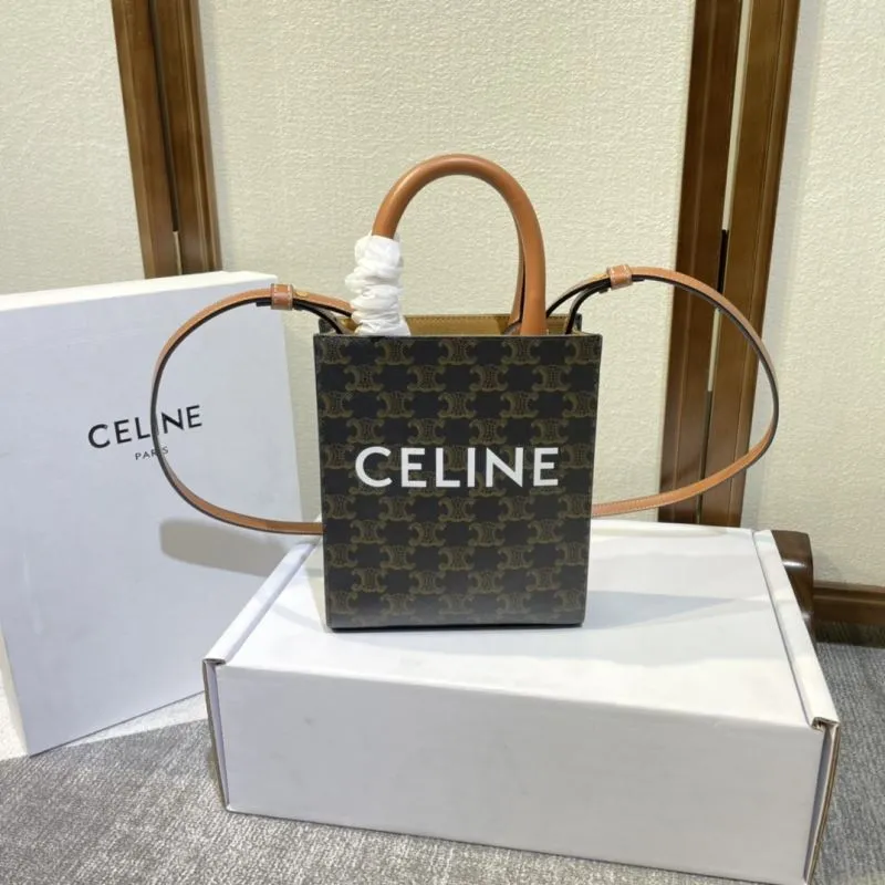Celine Mini Monogram Tote Bag Brown 424