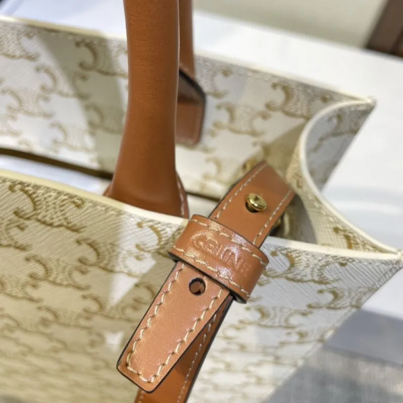 Celine Beige Monogram Tote Bag 426 - Image 5