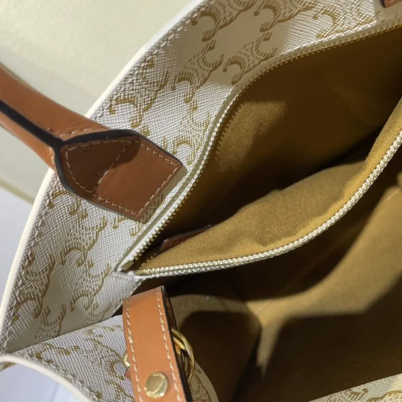 Celine Beige Monogram Tote Bag 426 - Image 8