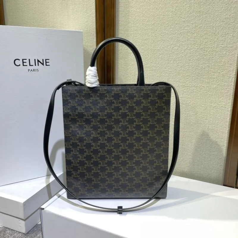 Celine Dark Brown Monogram Satchel Bag 427 - Image 3