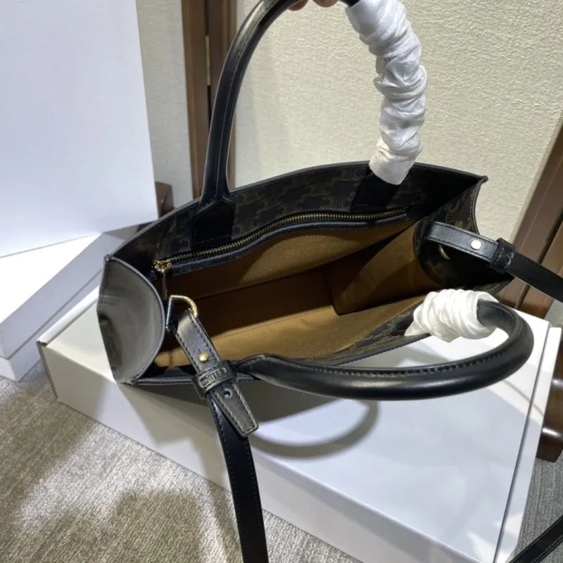 Celine Dark Brown Monogram Satchel Bag 427 - Image 8