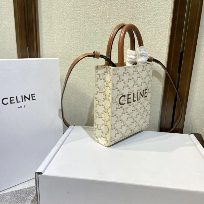 Alternative view of Celine White Mini Tote Crossbody Bag
