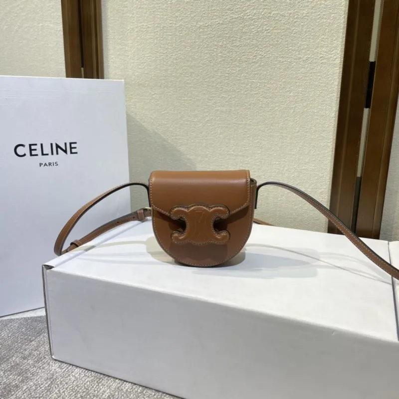Celine Brown Crossbody Saddle Bag 430