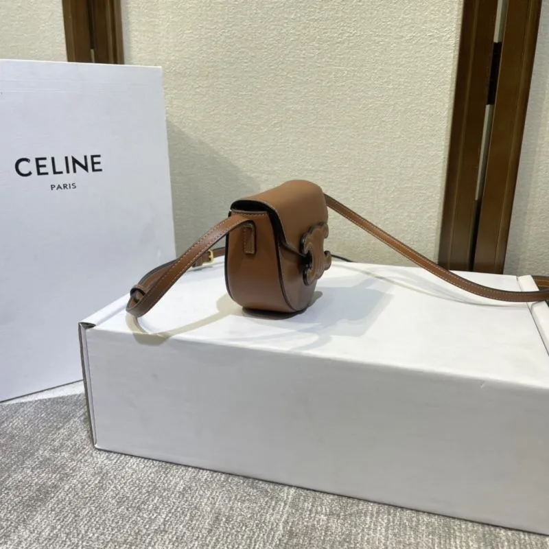 Alternative view of Celine Brown Crossbody Saddle Bag 430