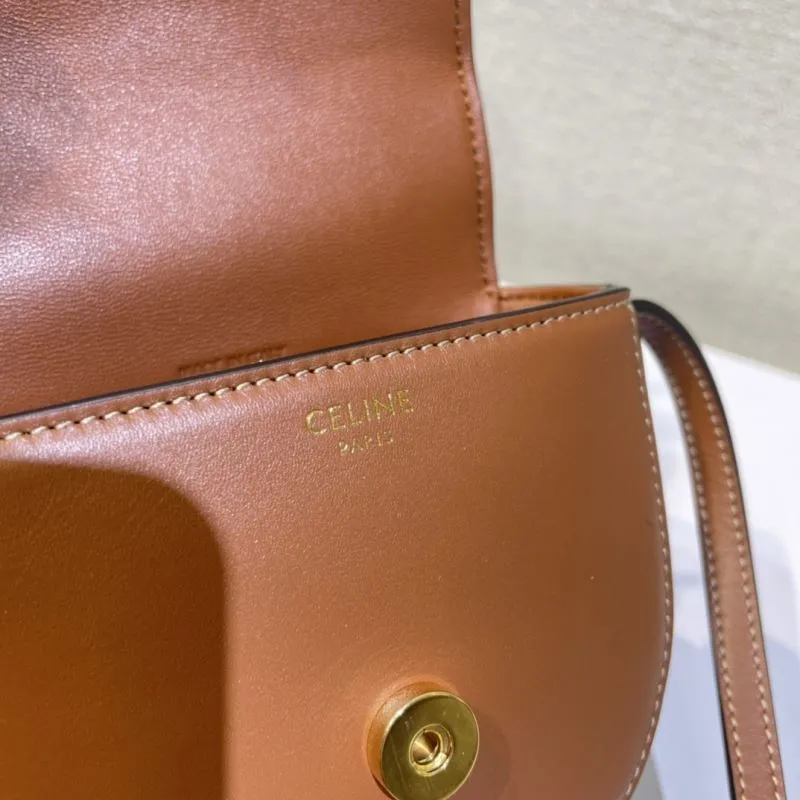 Celine Brown Crossbody Saddle Bag 430 - Image 7
