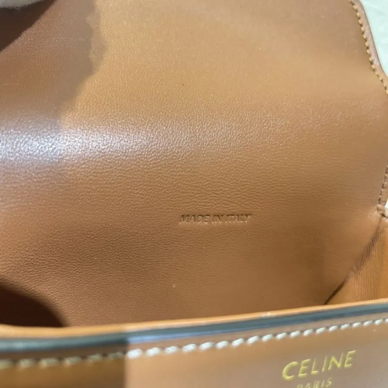 Celine Brown Crossbody Saddle Bag 430 - Image 9