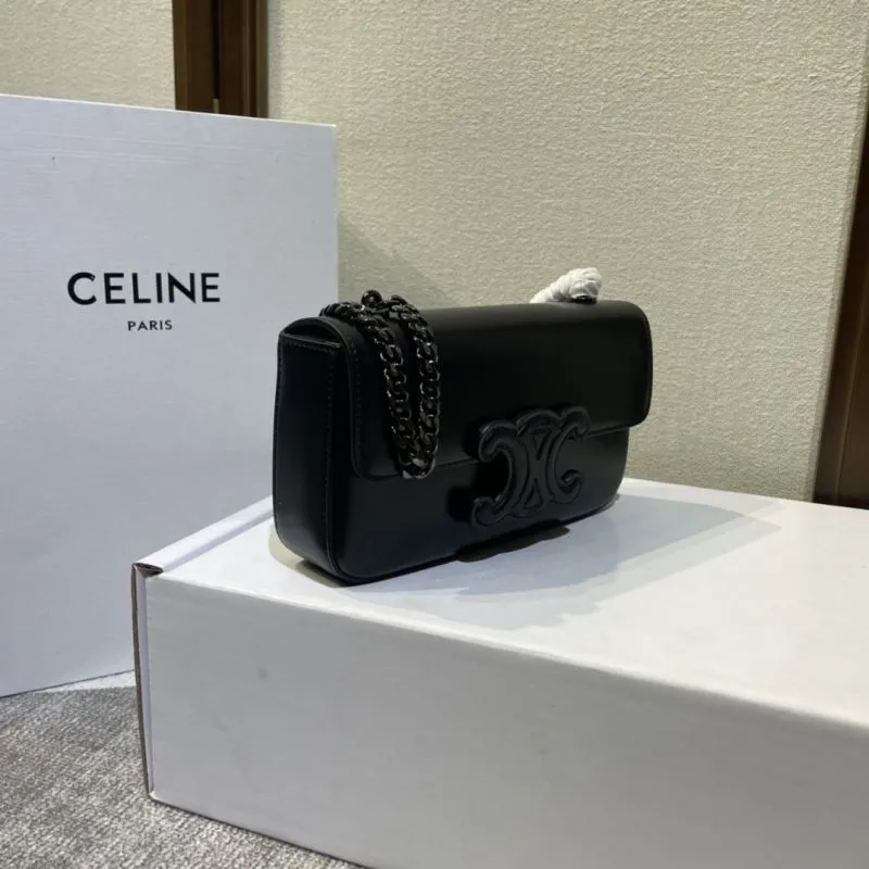 Alternative view of Celine Black Chain Satchel Bag 434