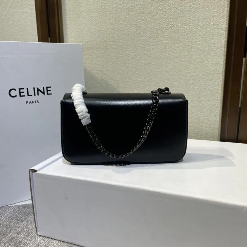 Celine Black Chain Satchel Bag 434 - Image 3
