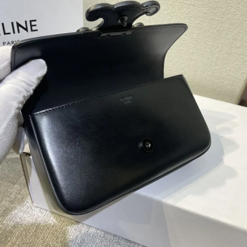 Celine Black Chain Satchel Bag 434 - Image 6