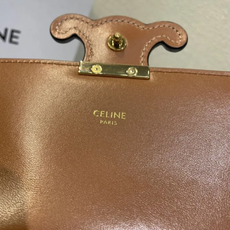 Celine Dark Monogram Chain Shoulder Bag 435 - Image 7