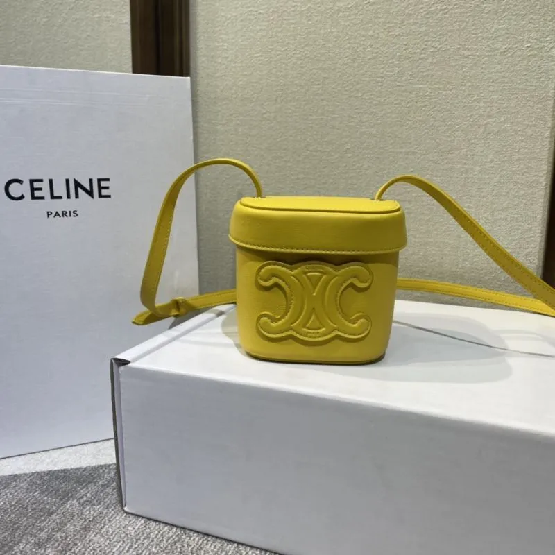 Celine Yellow Bucket Crossbody Bag 438