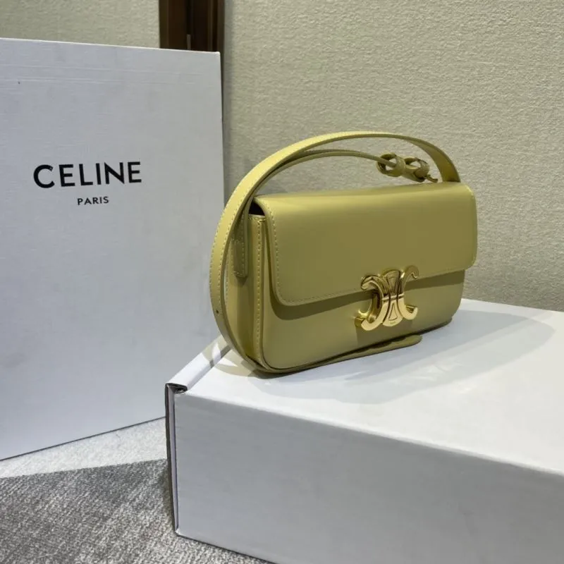 Alternative view of Celine Pale Yellow Satchel Bag 443