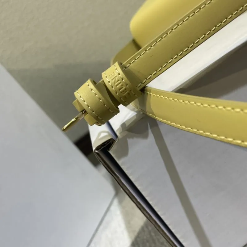 Celine Pale Yellow Satchel Bag 443 - Image 6
