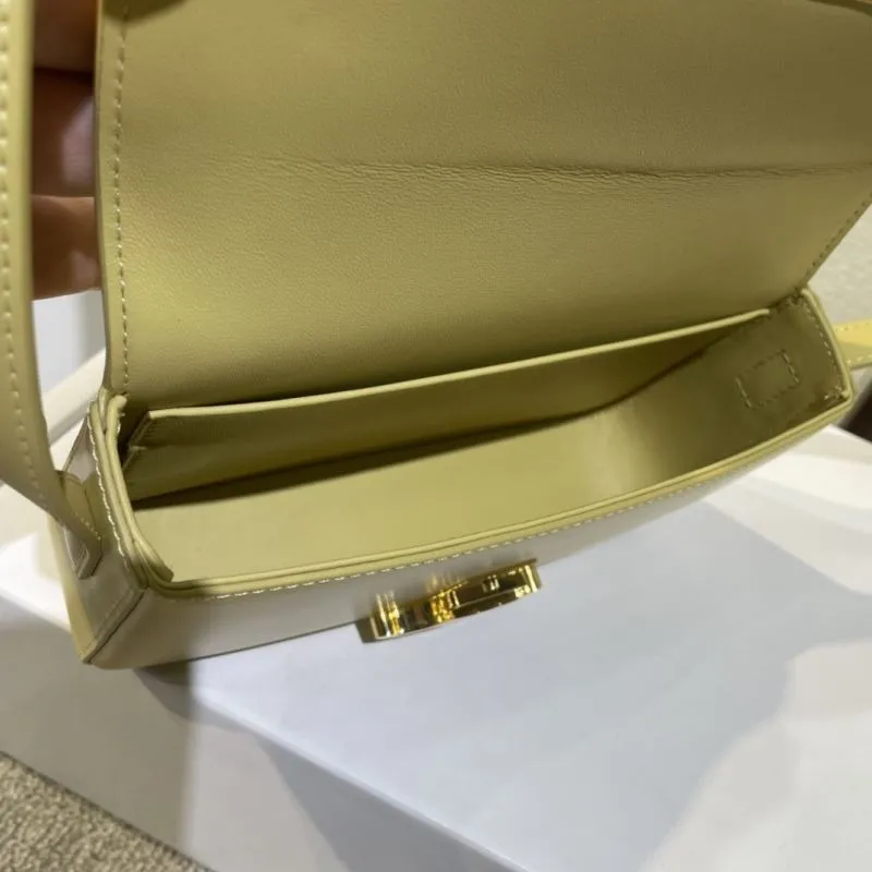 Celine Pale Yellow Satchel Bag 443 - Image 8