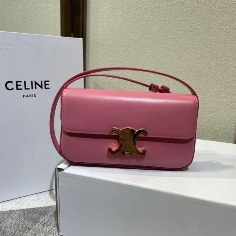Alternative view of Celine Pink Leather Satchel Bag 445