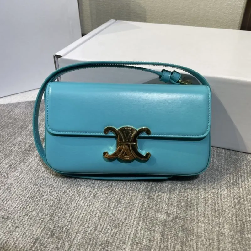 Celine Turquoise Satchel Bag 446