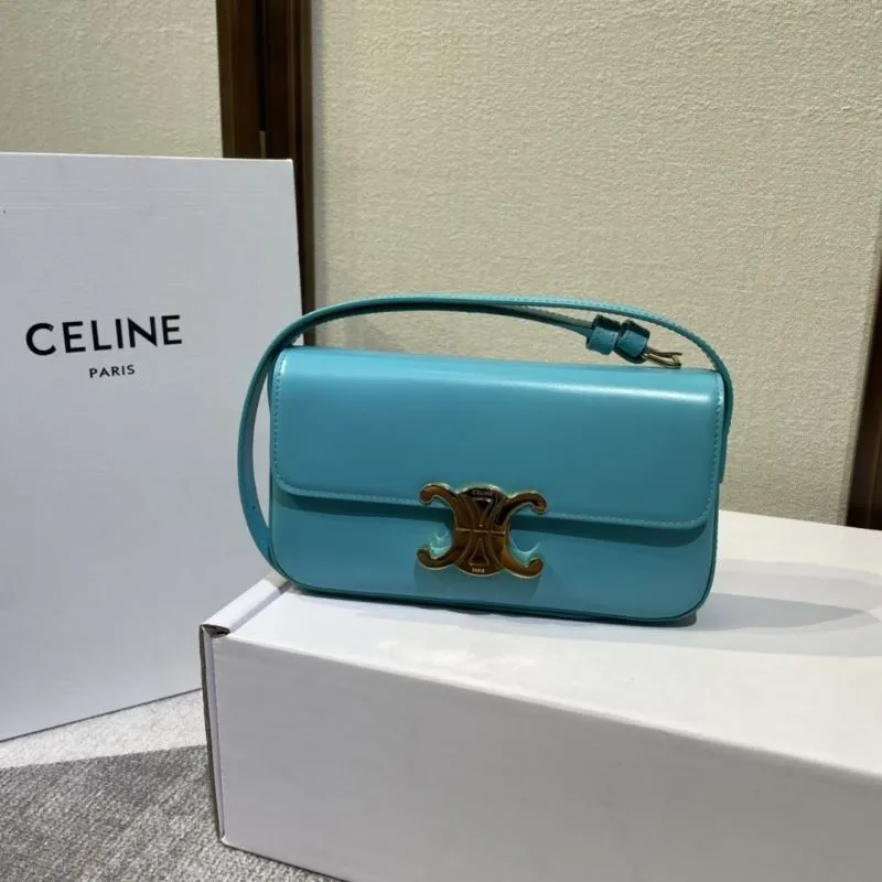 Alternative view of Celine Turquoise Satchel Bag 446
