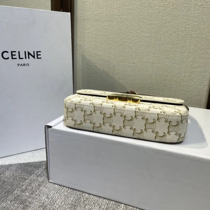 Celine White Monogram Satchel Bag 448 - Image 4