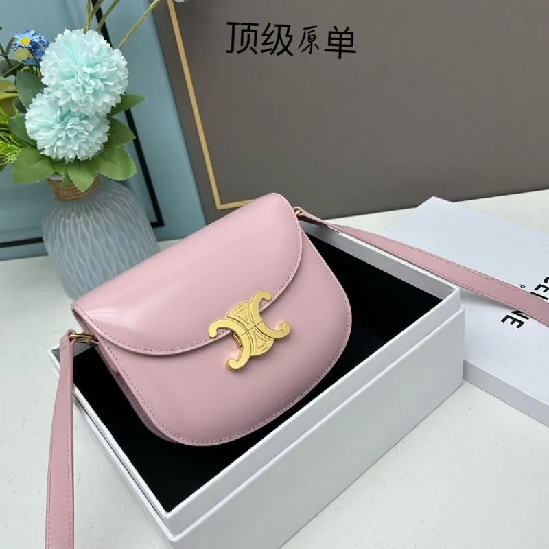 Celine Pink Satchel Crossbody Bag 452
