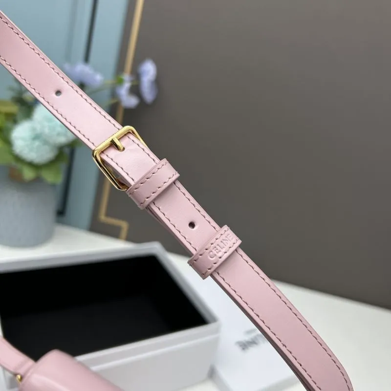 Celine Pink Satchel Crossbody Bag 452 - Image 6