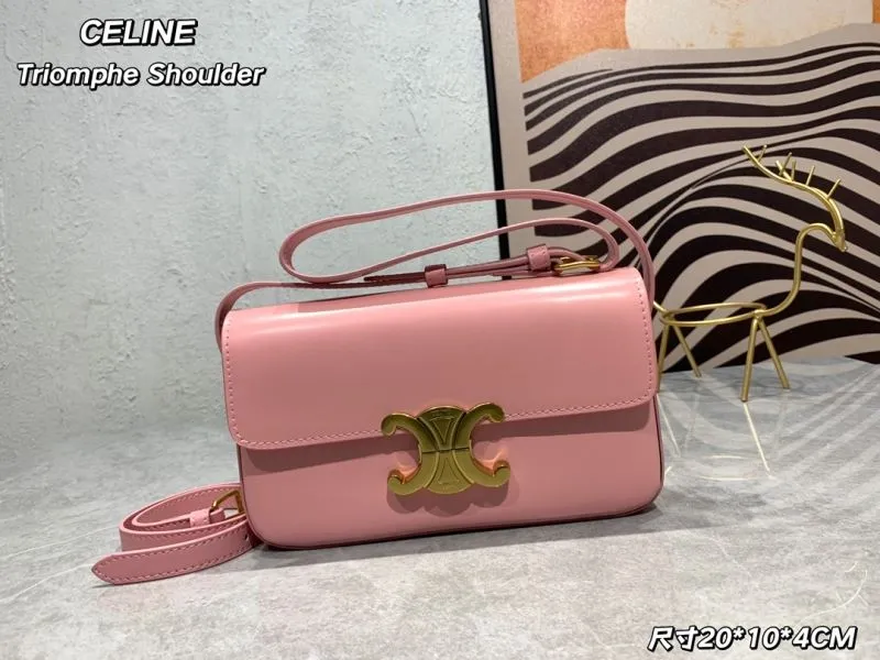 Celine Pink Triomphe Shoulder Bag