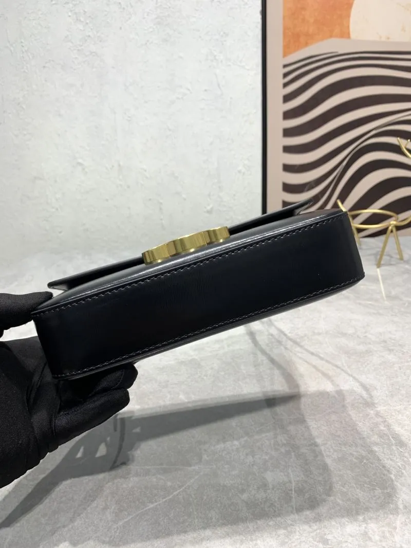 Celine Triomphe Black Shoulder Bag - Image 6