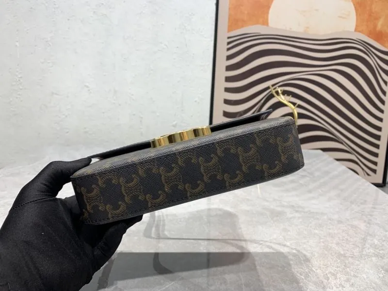 Celine Triomphe Monogram Shoulder Bag 20x10x4cm - Image 7