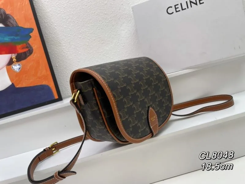 Alternative view of Celine CL8048 Saddle Crossbody Bag 18.5cm