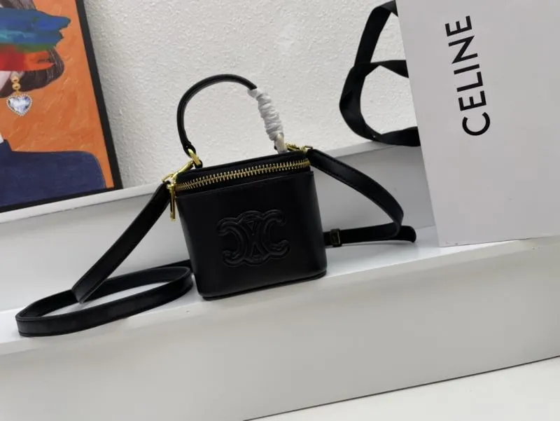 Celine Black Mini Crossbody Bag CL8080 - Image 3