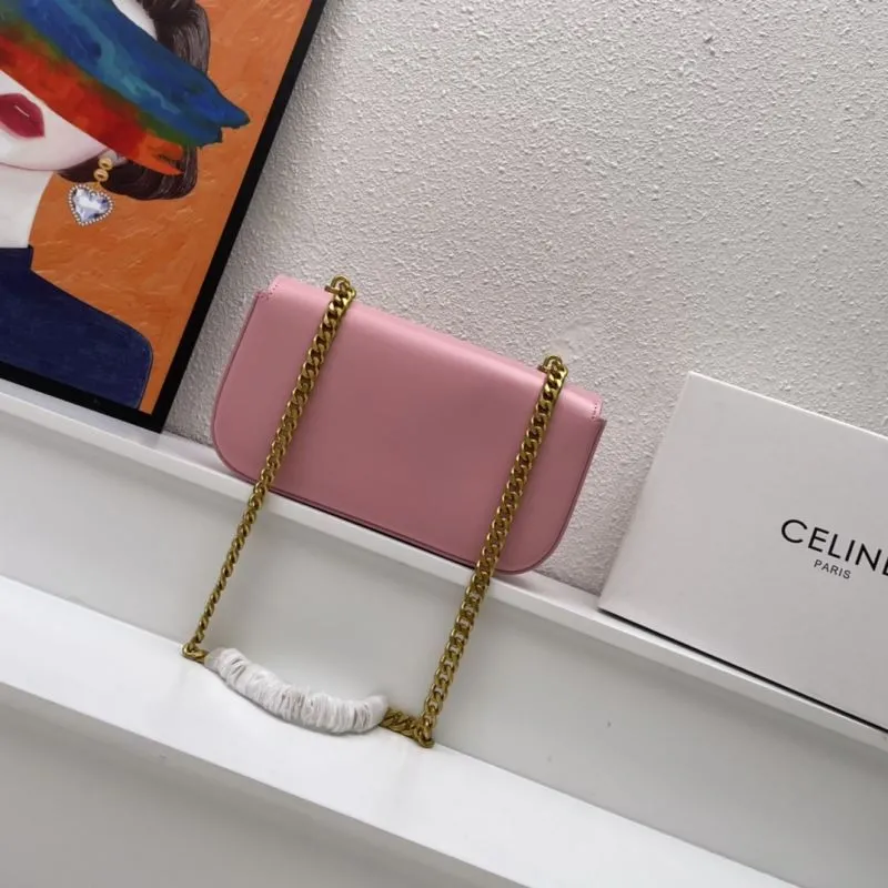 Alternative view of Celine Pink Chain Satchel Bag 479