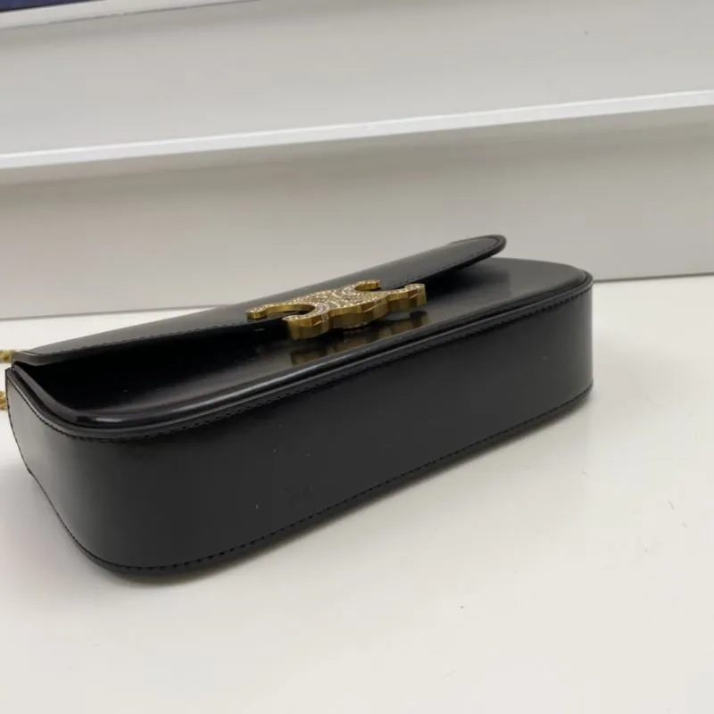 Celine Black Satchel Bag 481 - Image 7