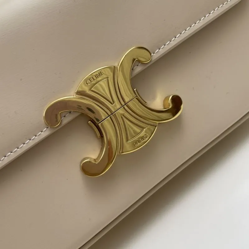 Celine Beige Chain Shoulder Satchel Bag - Image 4