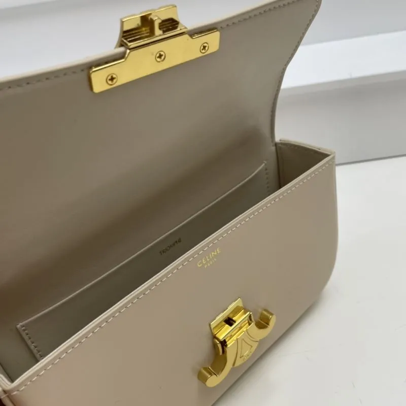 Celine Beige Chain Shoulder Satchel Bag - Image 8