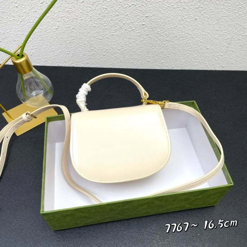 Alternative view of Celine Cream Saddle Crossbody Bag 7767