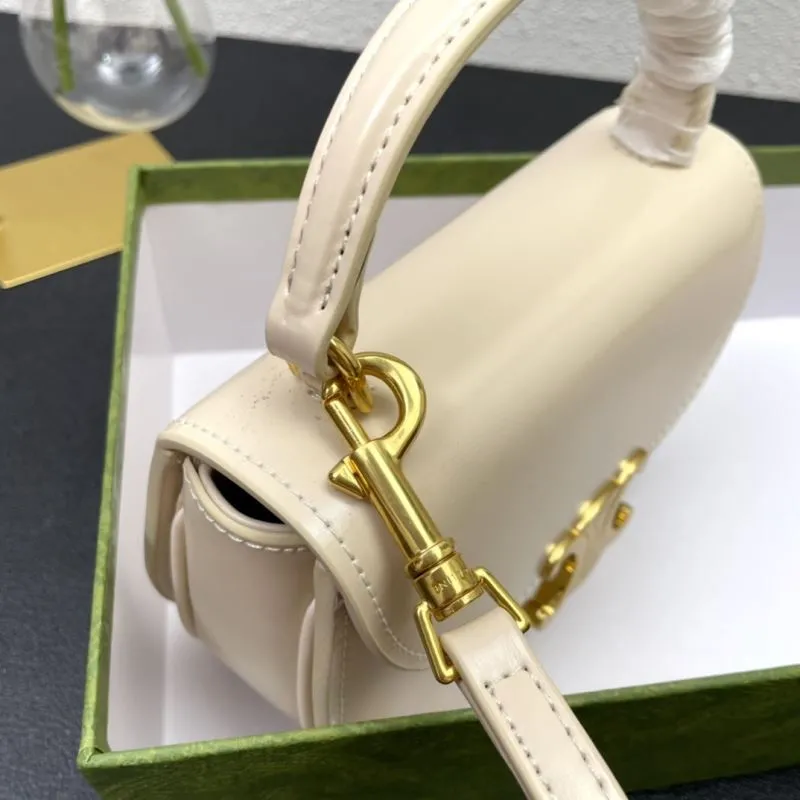 Celine Cream Saddle Crossbody Bag 7767 - Image 5