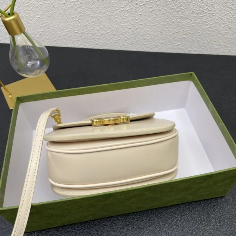 Celine Cream Saddle Crossbody Bag 7767 - Image 7