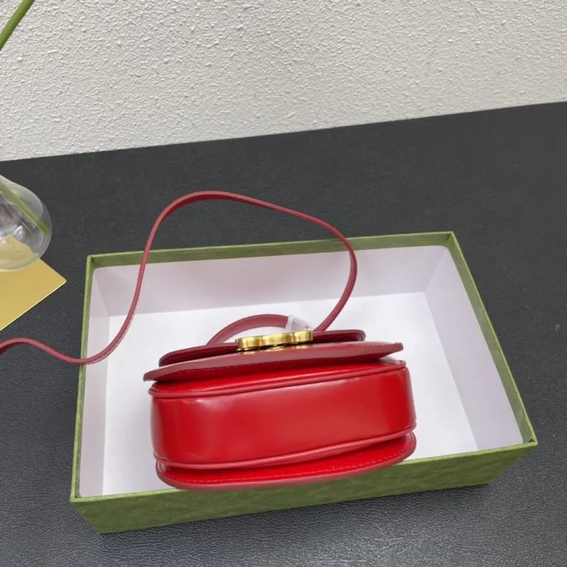 Celine Red Mini Saddle Crossbody Bag 7767 - Image 7