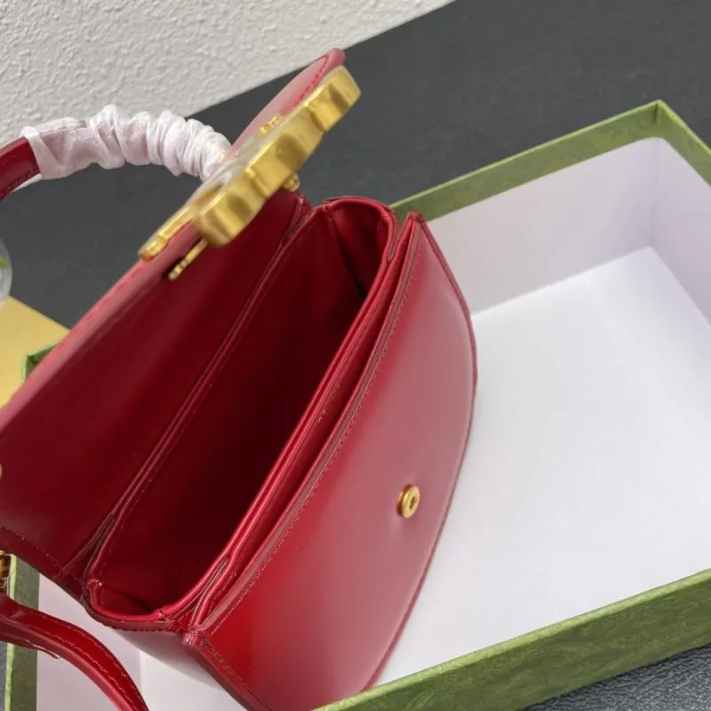 Celine Red Mini Saddle Crossbody Bag 7767 - Image 9