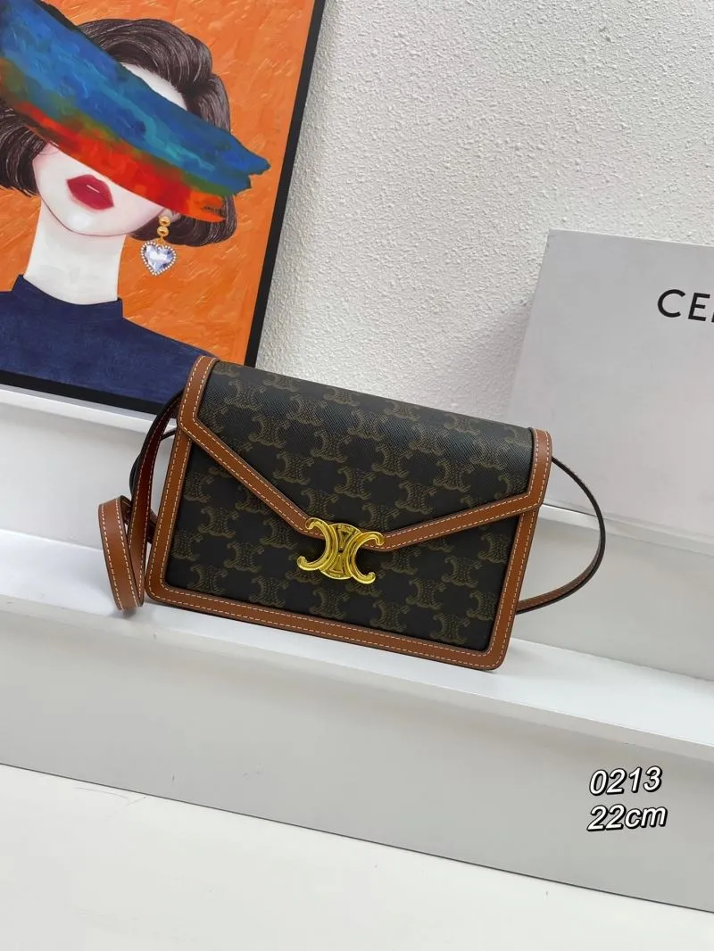 Celine 0213 Monogram Satchel Bag 22cm