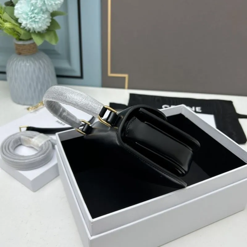 Celine Black Satchel Bag 491 - Image 6
