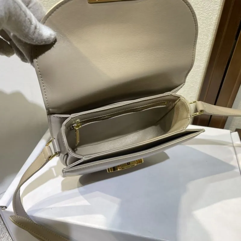 Celine Beige Saddle Crossbody Bag 494 - Image 8